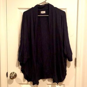 Women’s Navy Batwing Shawl from Lou & Grey